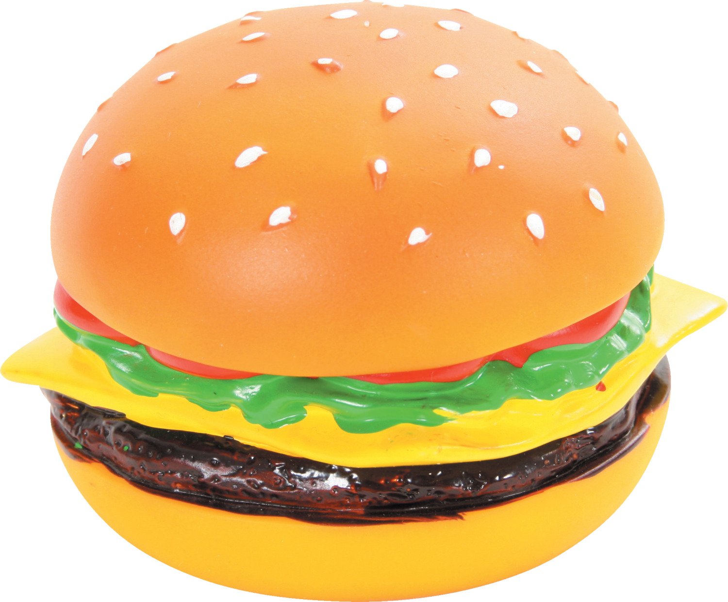 Jouet pour chien vinyle Hamburger 8 x 8 x 6.5cm